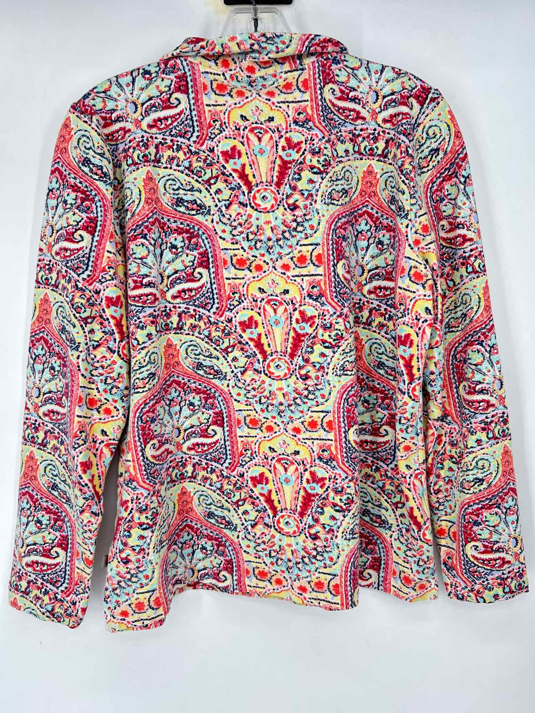 T By Talbots Size L Multi Color Paisley Sweatshirt