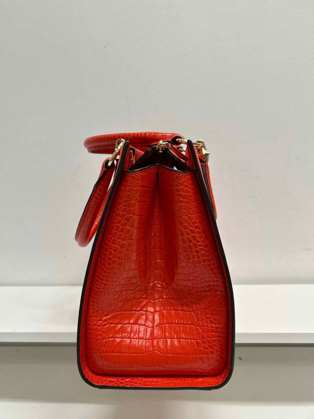 Michael Kors Dark Orange Saffiano Leather NWT Satchel
