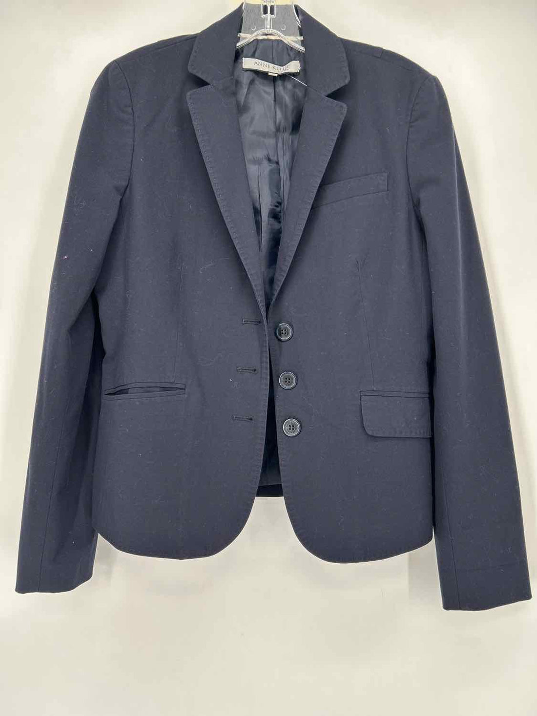 Anne Klein Size 6 Dark Navy Blazer