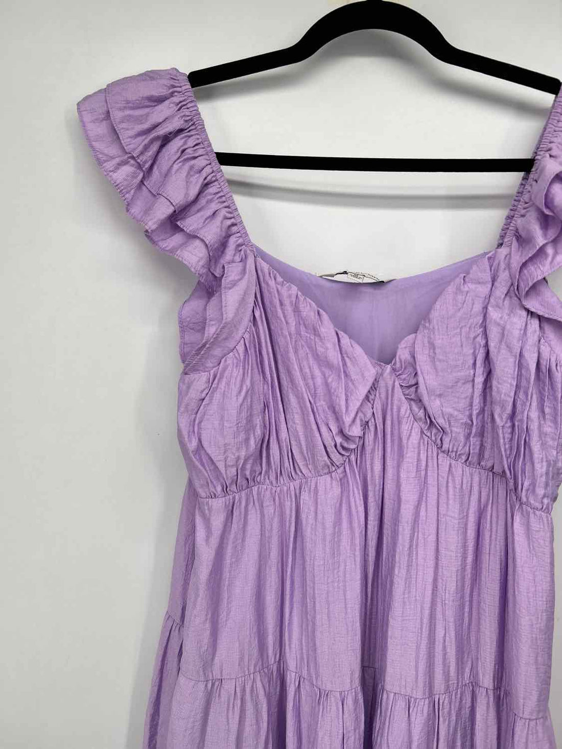 Davi & Dani Size M Purple Short Sleeve Dress