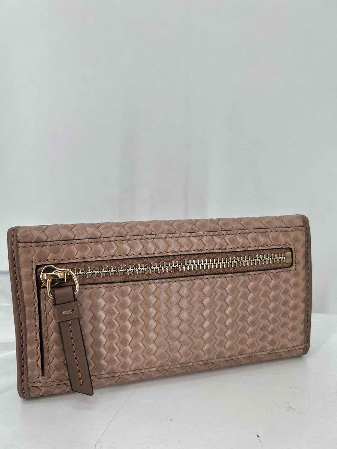 Dooney & Bourke Dusty Blush Camden Woven Leather Wallet
