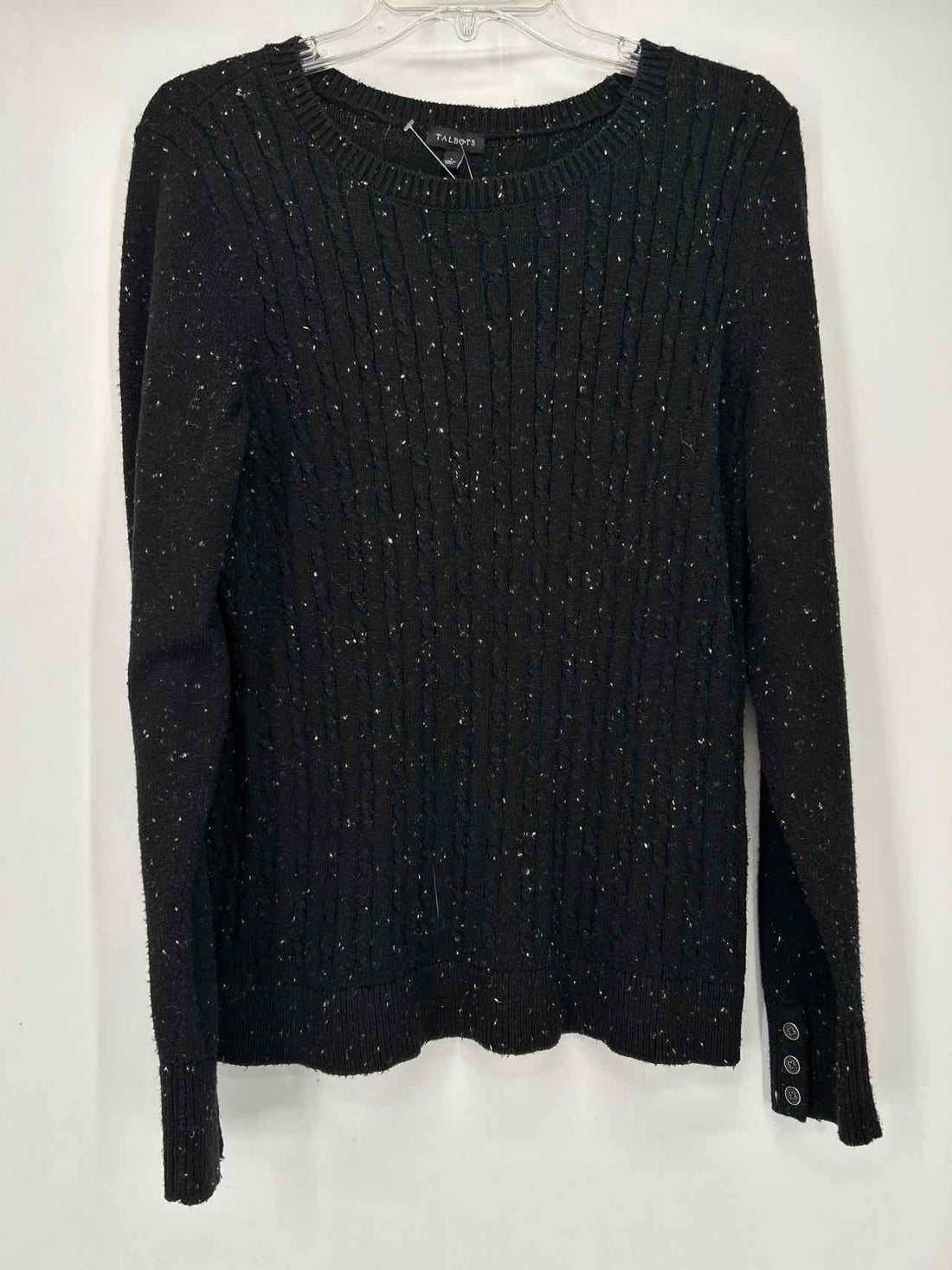 Talbots Size L Black Sweater
