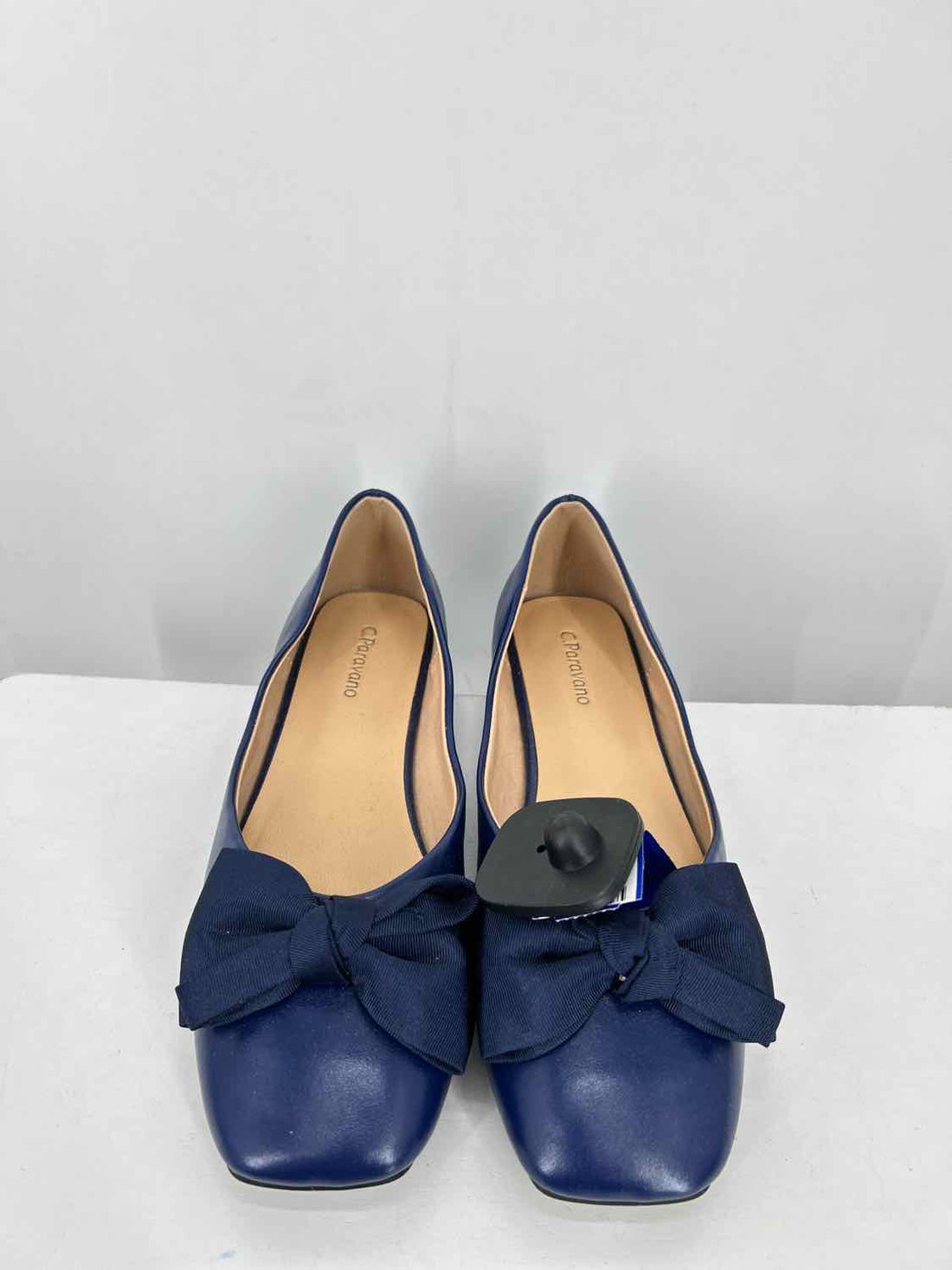 C. Paravano Women Size 37.5(6.5) Navy Flats