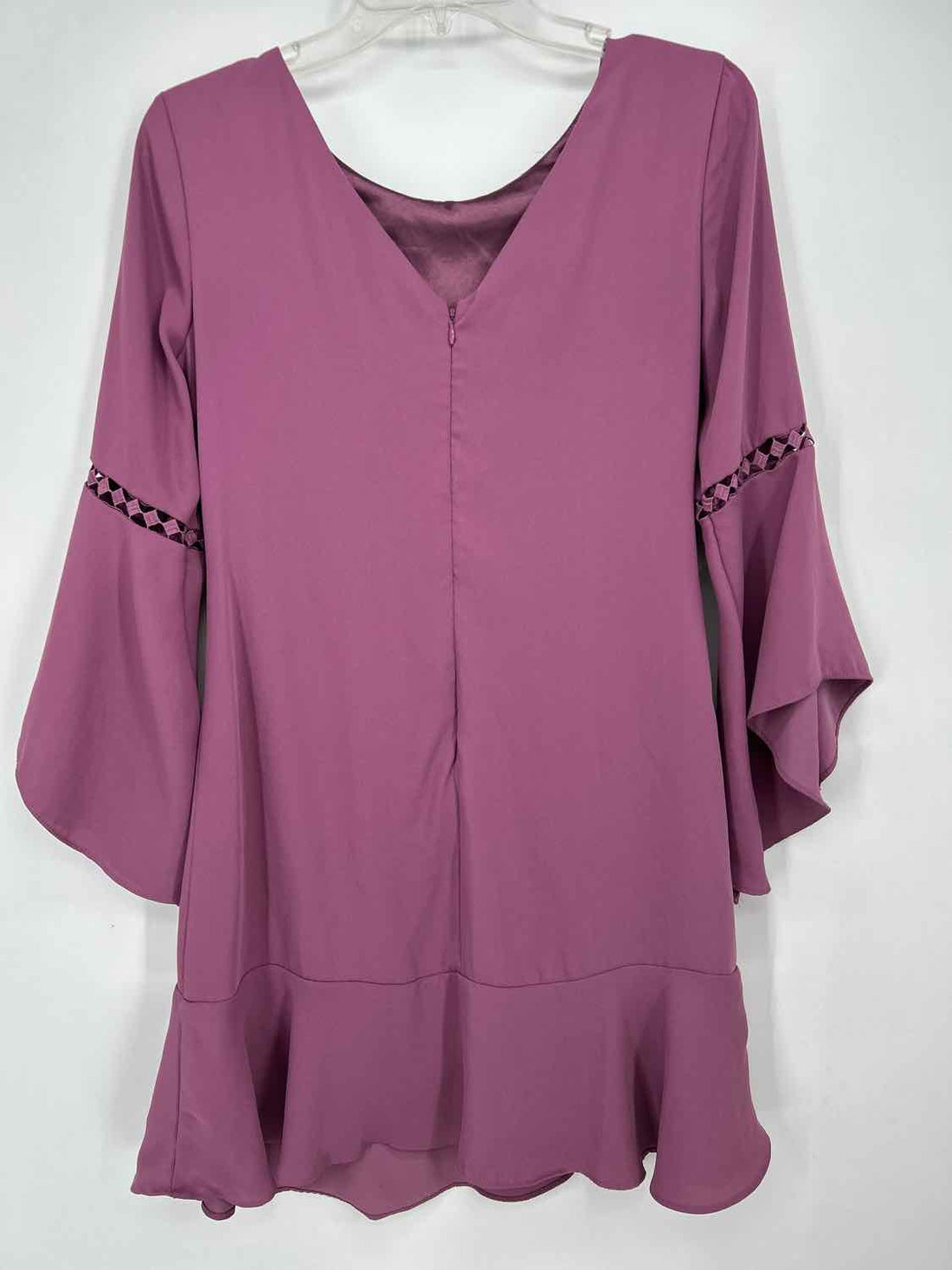 White House Black Market Size 2 Purple Long Sleeve Dress