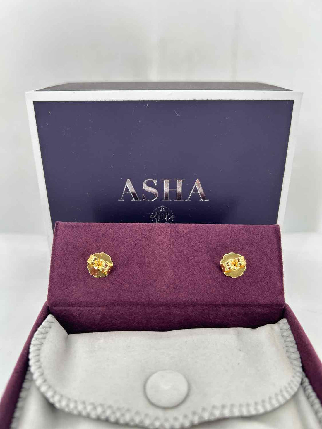 ASHA by Ashley McCormick 14K Gold Dipped Mother Of Pearl Heart Earrings
