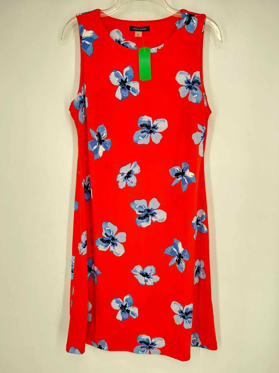 Tommy Hilfiger Size 10 Orange & Blue Floral Dress