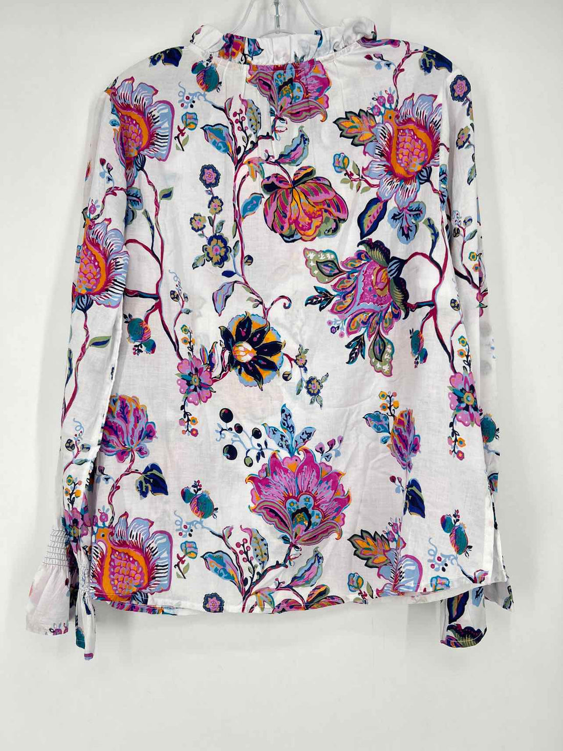 Soft Surroundings Size M White Print Long Sleeve