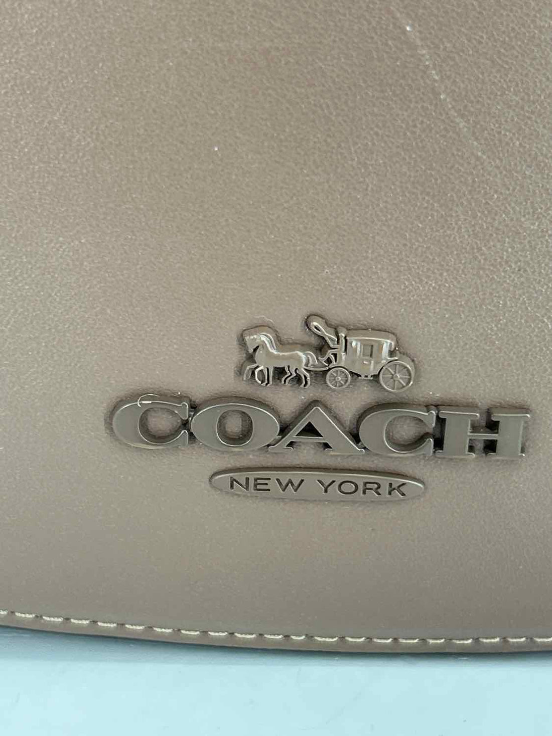 Coach Taupe Leather New Shoulder