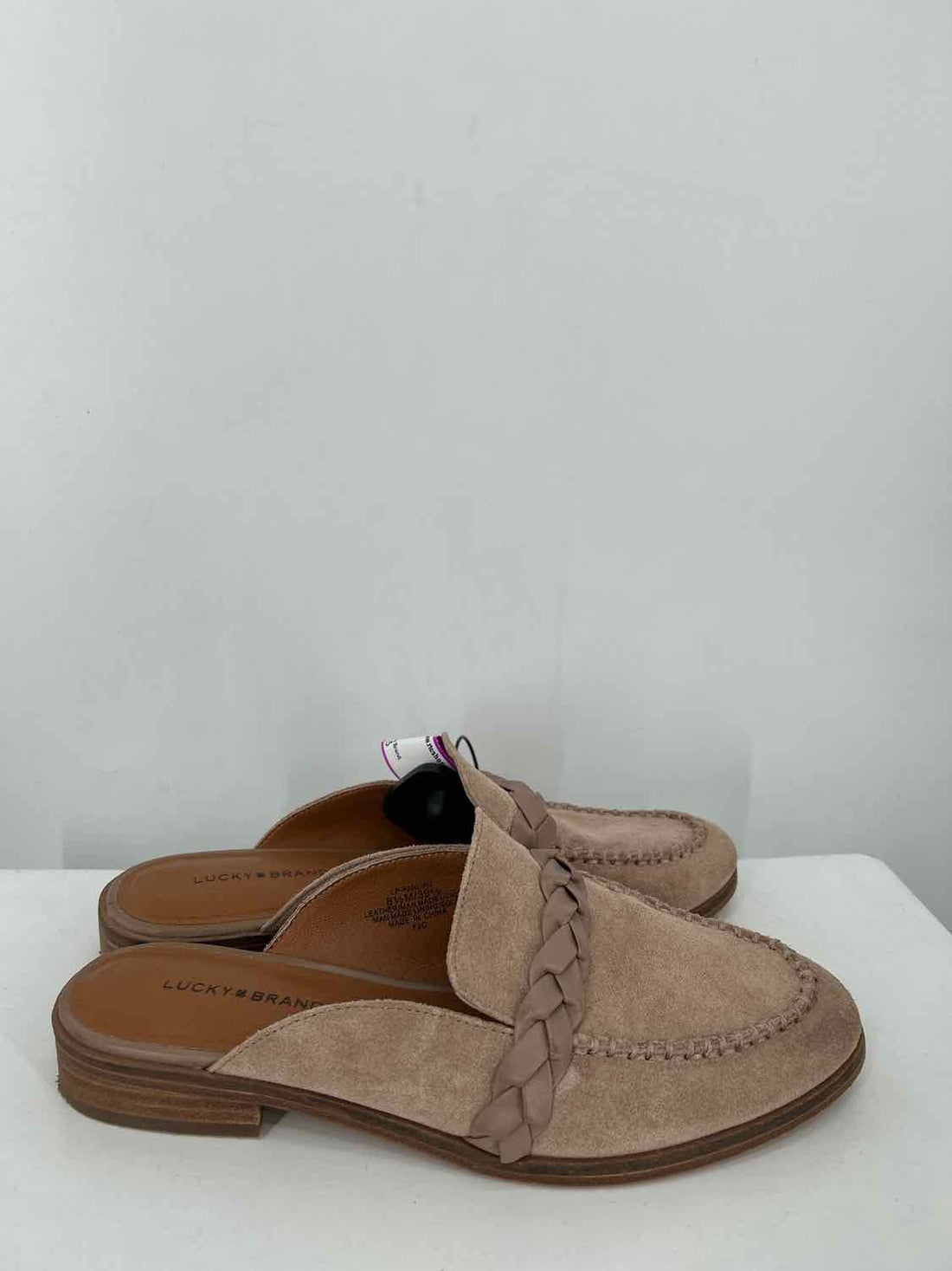 Lucky Brand Women Size 8.5 Taupe Mules