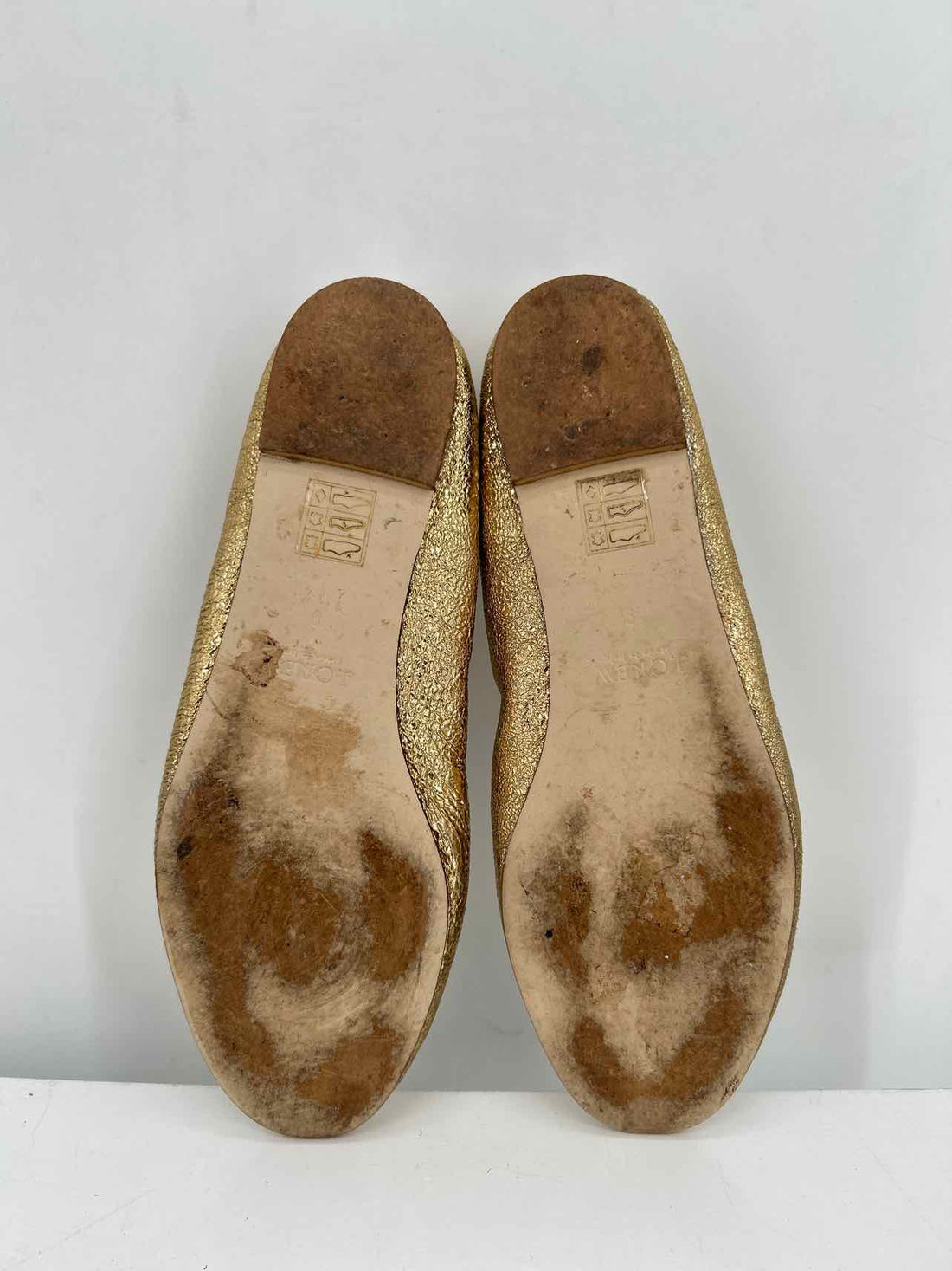 J Crew Women Size 9 Gold Flats