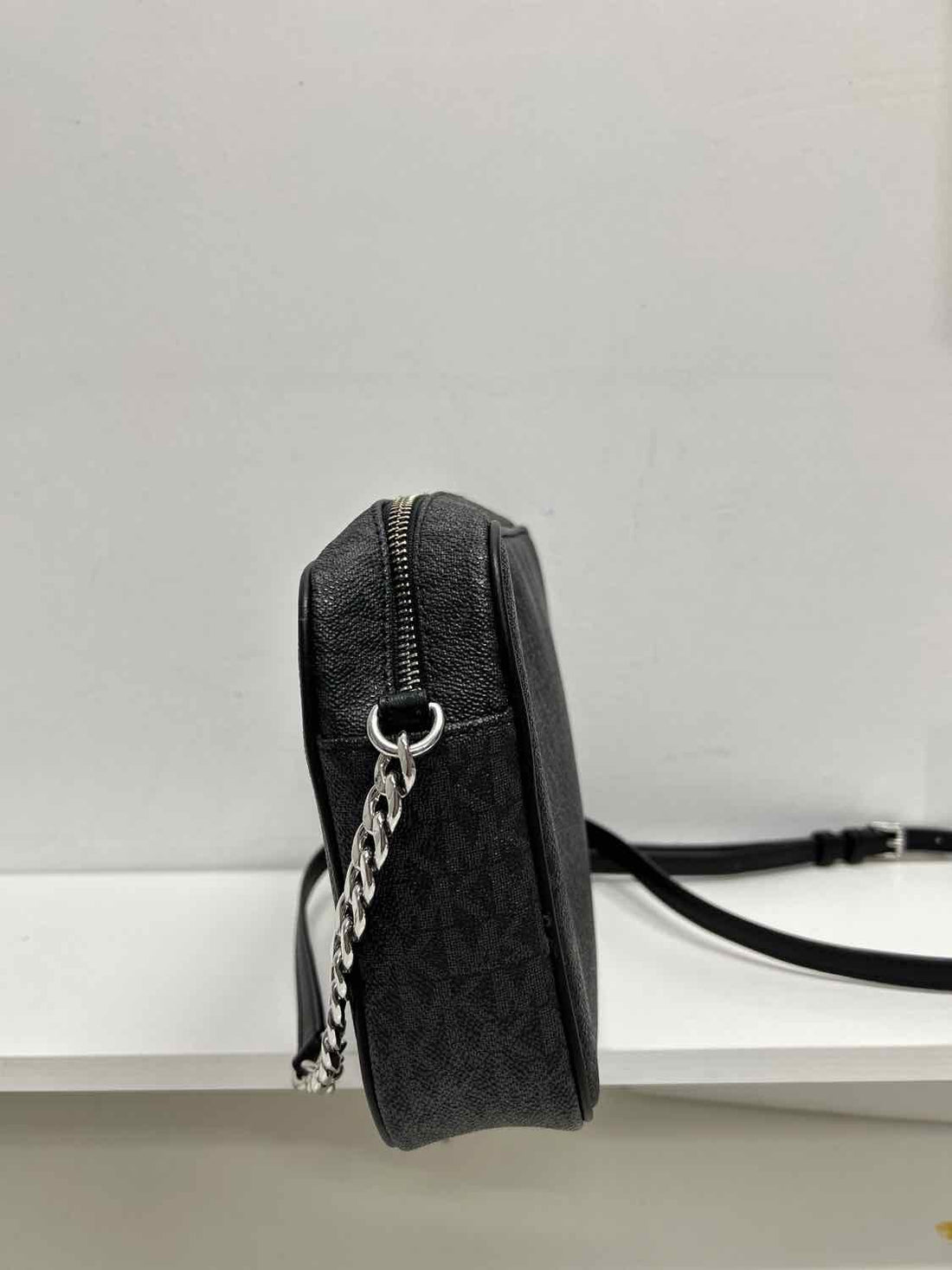 Michael Kors Black Signature Leather Pre Owned Crossbody