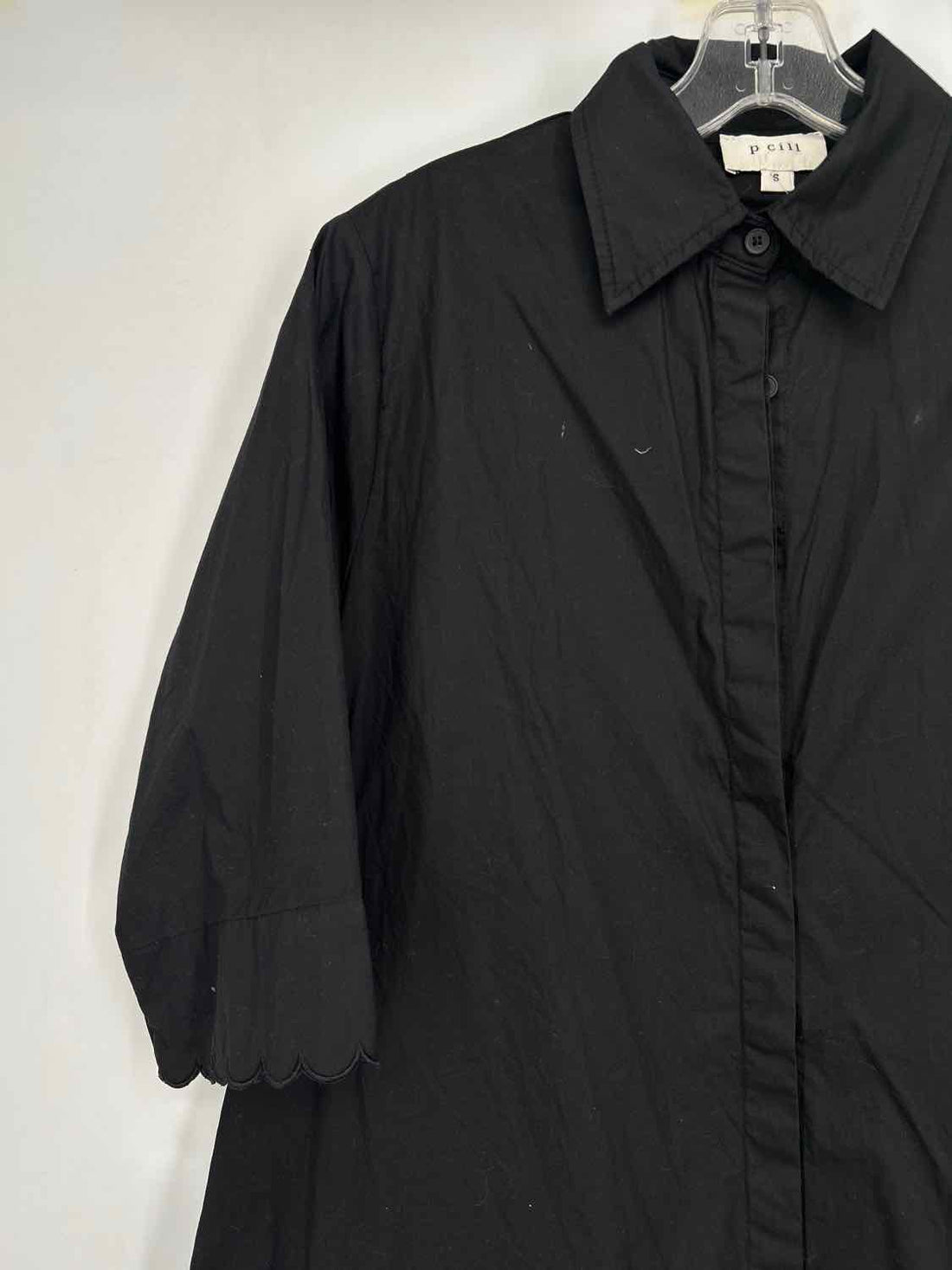P Cill Size S Black Long Sleeve Dress