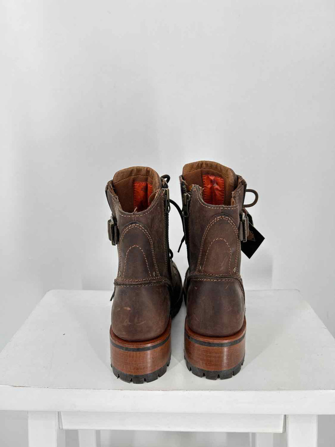 Harley Davidson Women Size 7 Brown Combat Boot