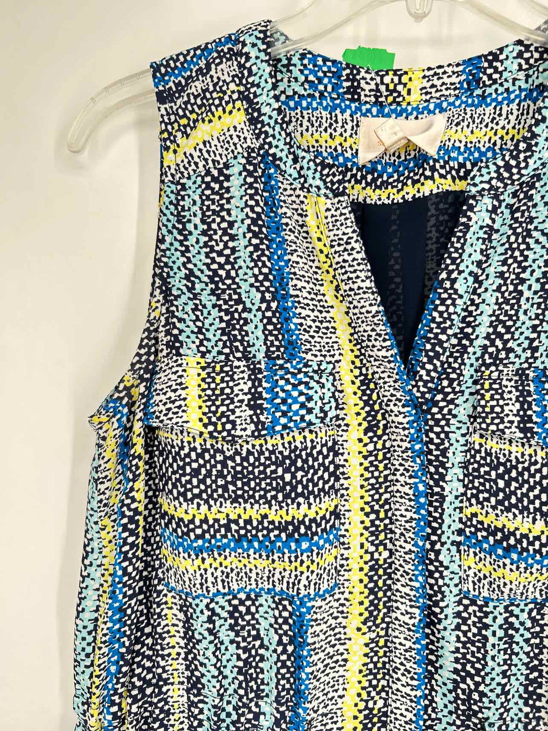 Skies are Blue Size S Blue & White Print Sleeveless Dress