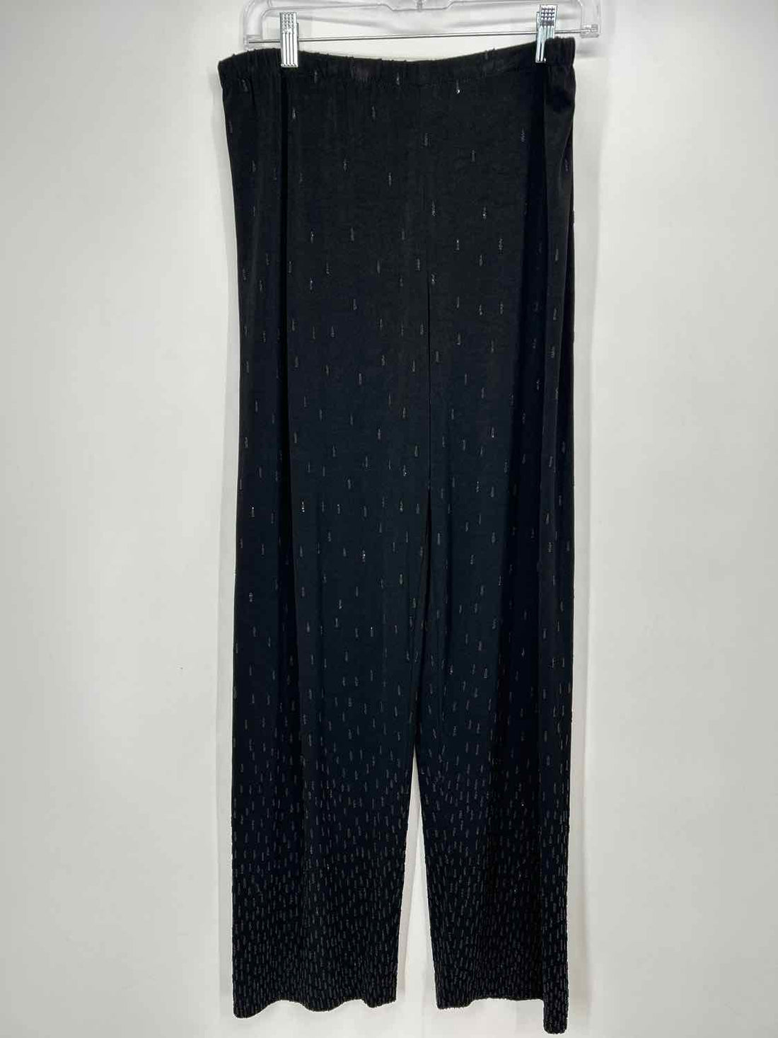 Chicos Traveler's Size 2(12) Black Embellished Vintage Pants