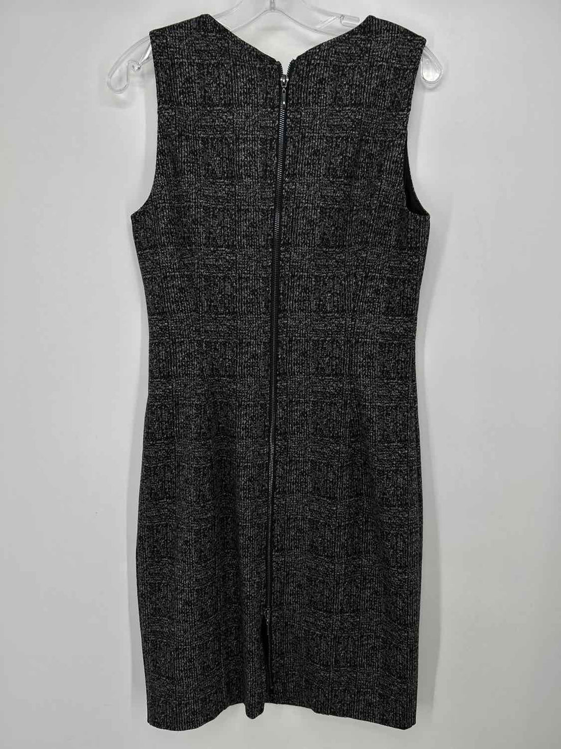 White House Black Market Size 8 Grey Print Dress