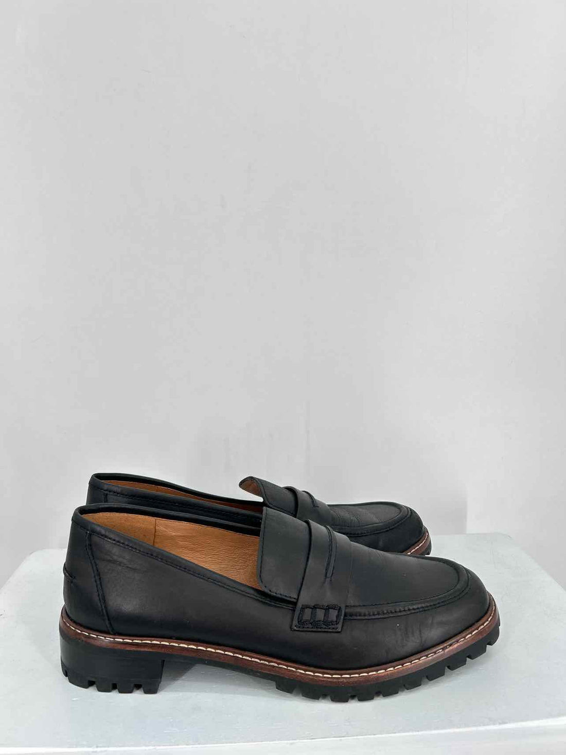 Madewell Women Size 8.5 Black Leather Loafers