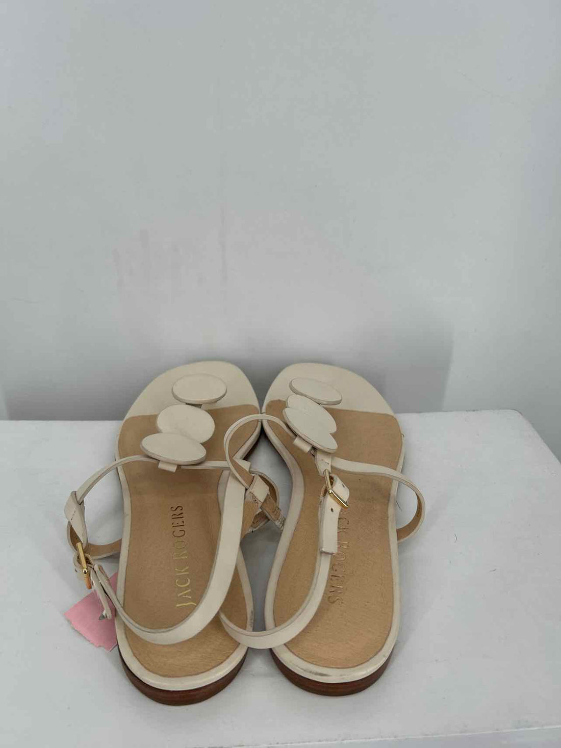 Jack Rogers Women Size 10 Cream Sandals