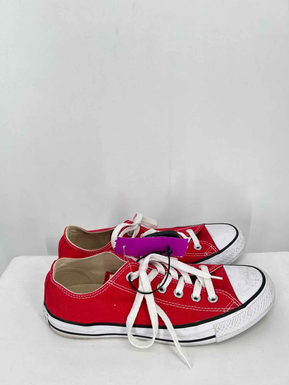 Converse Women Size 8 Red & White Sneakers