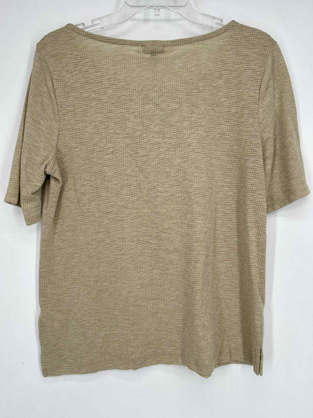 Talbots Size M Khaki Short Sleeve