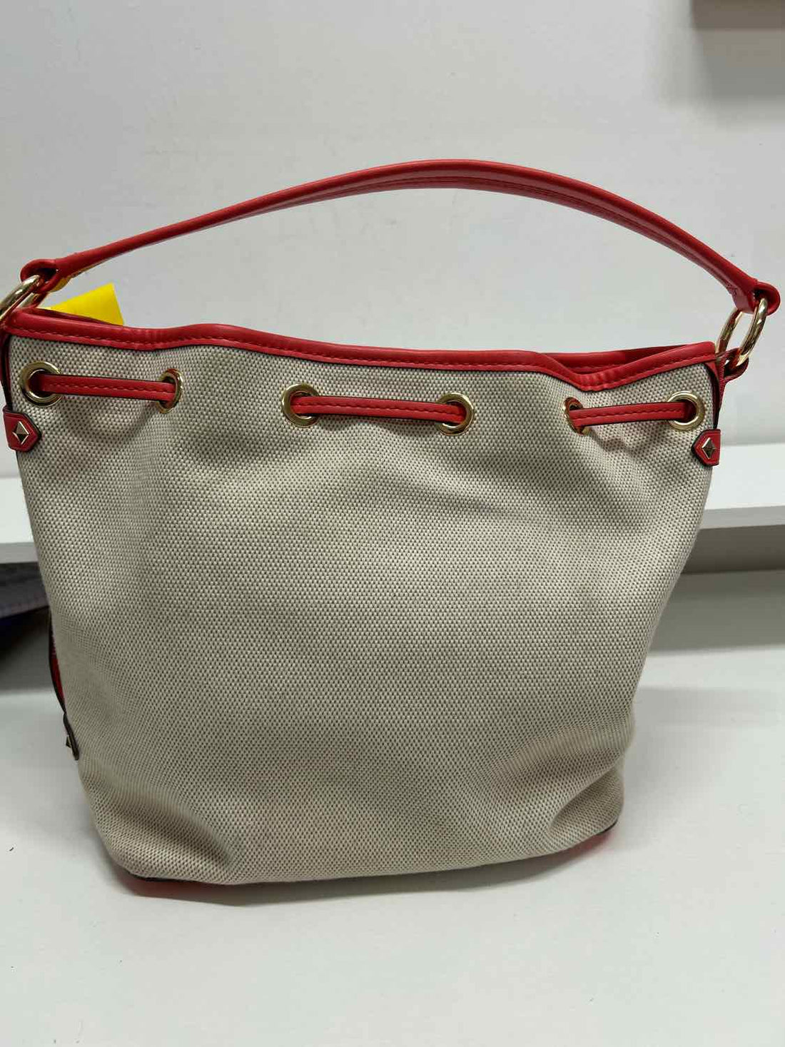 Michael Kors Coral & Cream Canvas/Leather NWT Purse