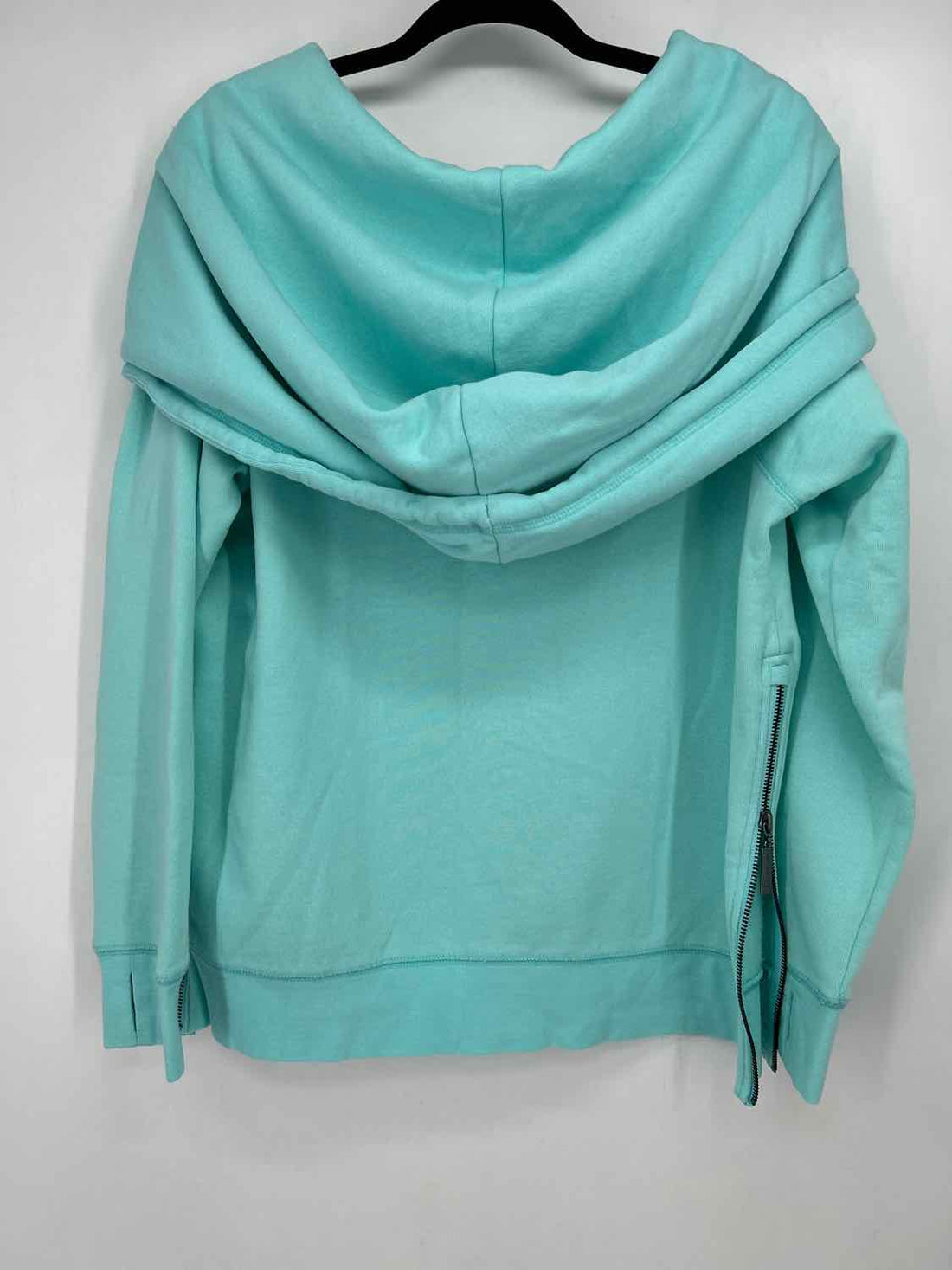 Peace Love World Size M Aqua Hoodie