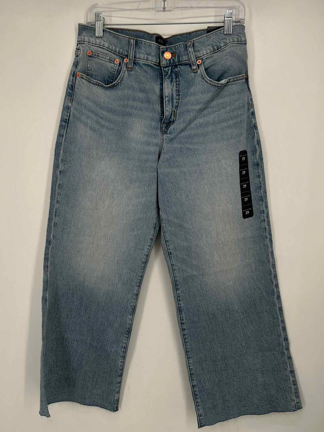 J CrewWide leg crop NWT Size 29 Medium Wash Denim Jeans