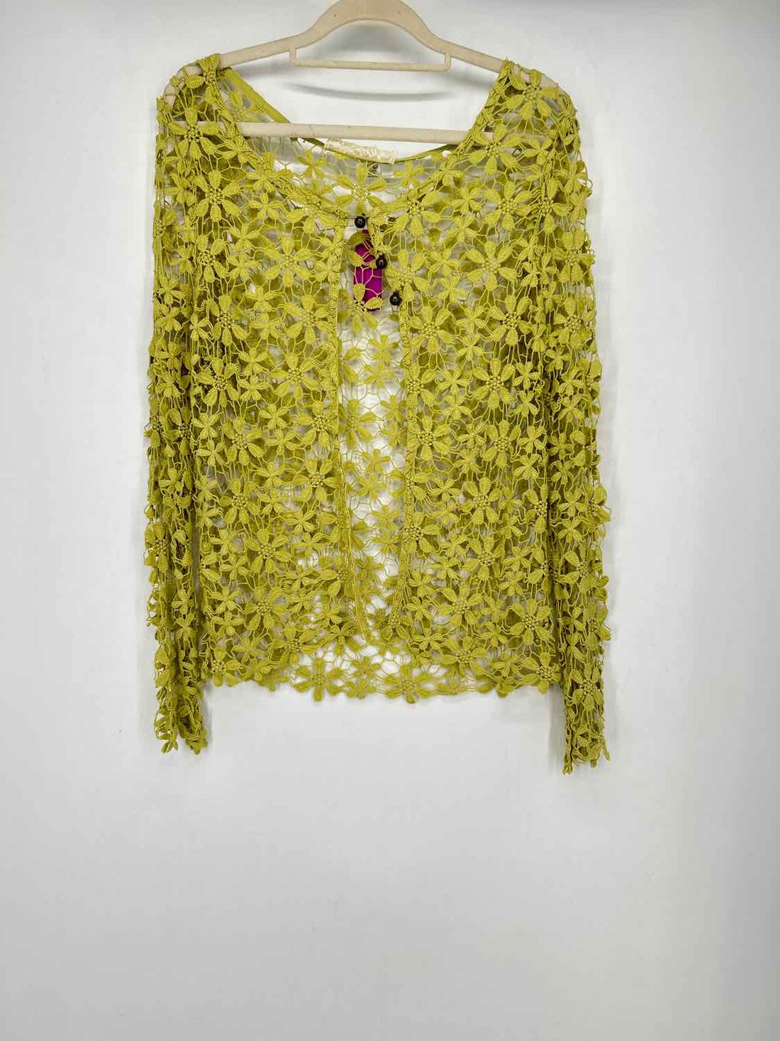 Nick & Mo Size M Green Lace Cardigan