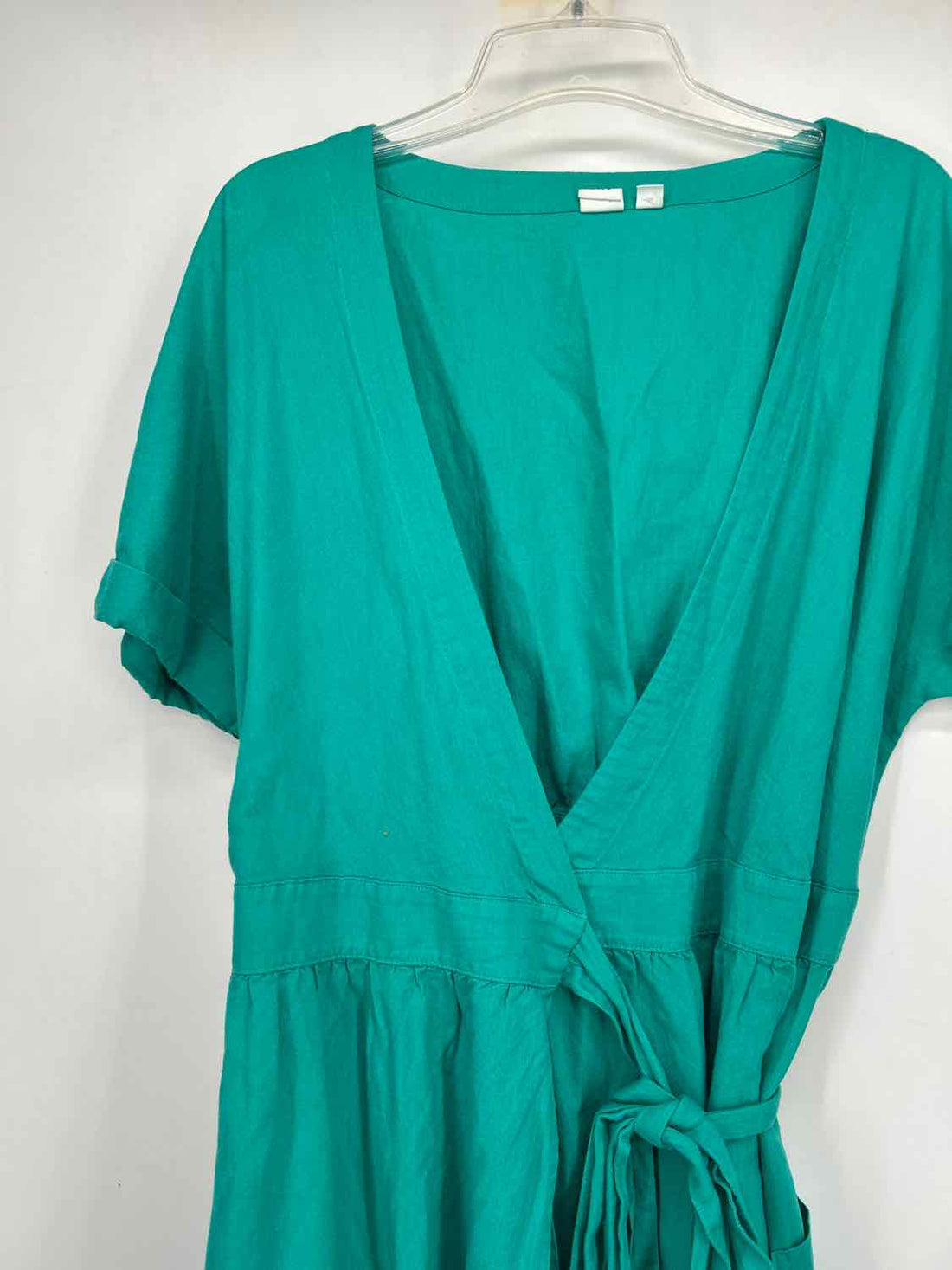 Gap Size 12 Turquoise Wrap SS Dress
