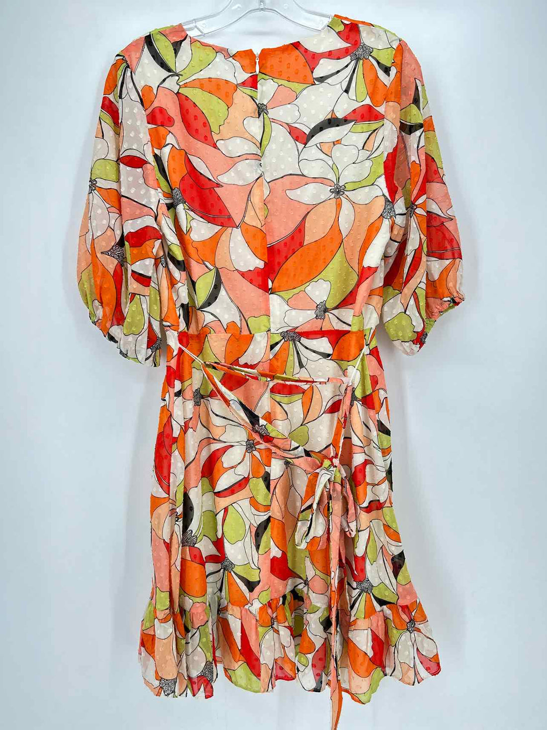 BCBG Size 10 Peach Floral Dress