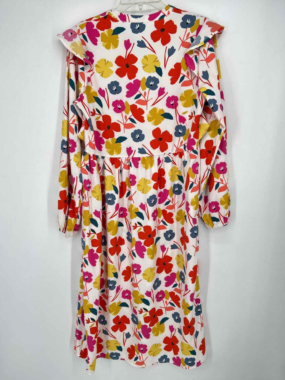Michelle Mcdowell Size S White Floral Long Sleeve Dress