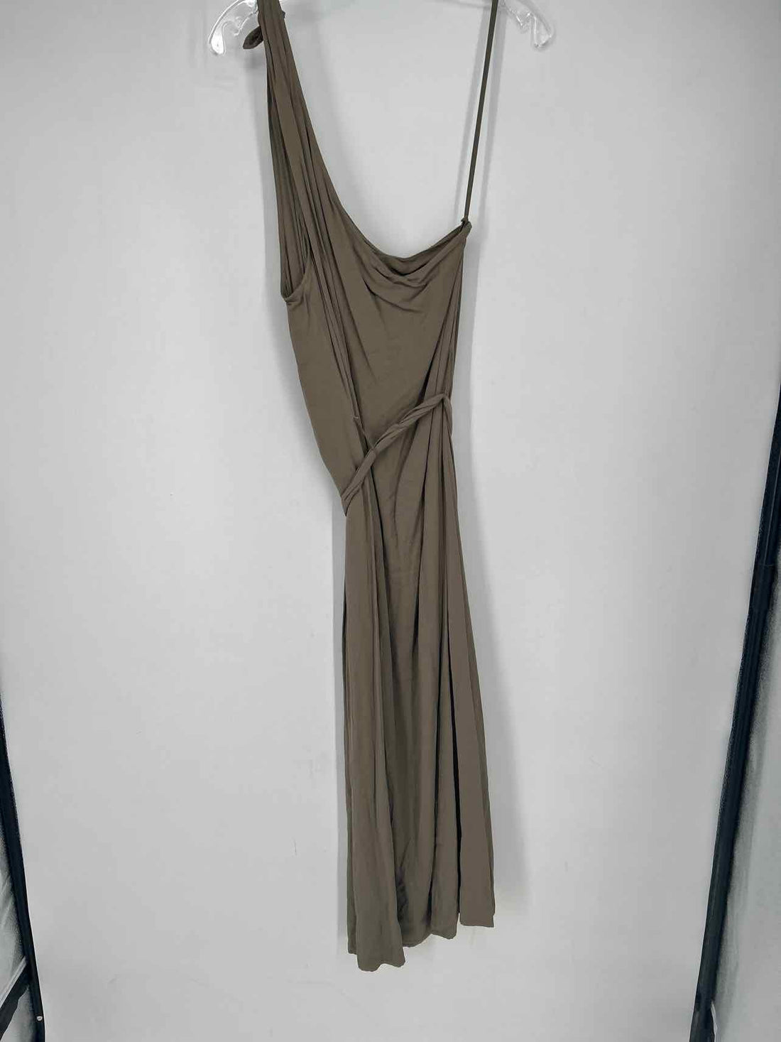 Antonio Melani Size S Grayish Green One Shoulder Dress