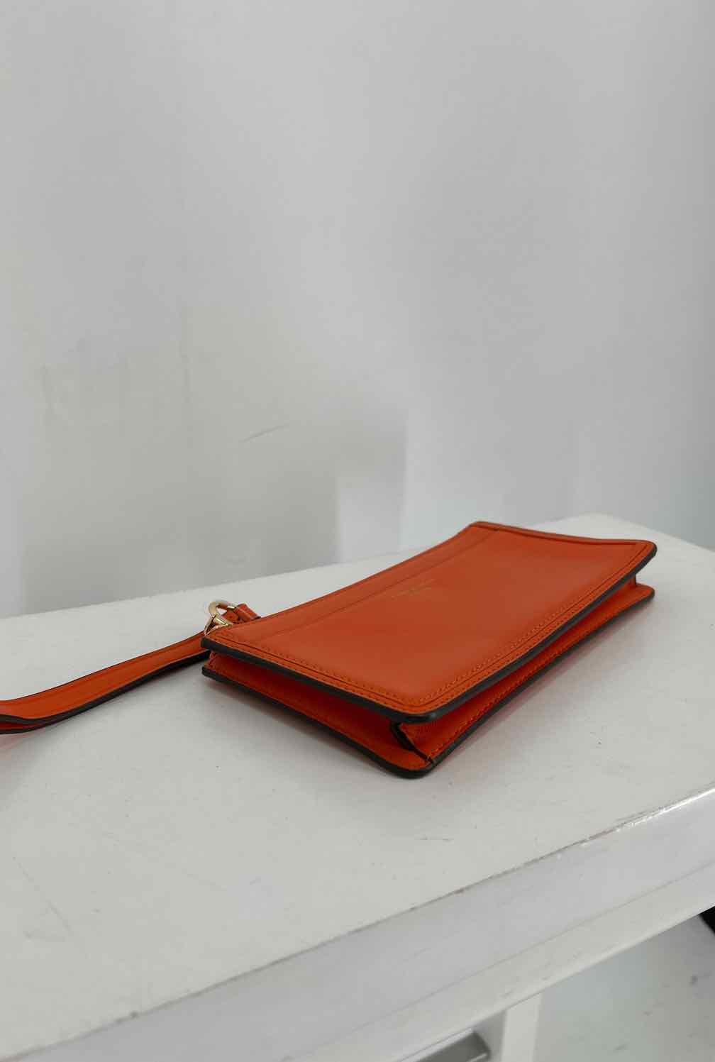 Tory Burch Orange Leather Pre Owned Wallet