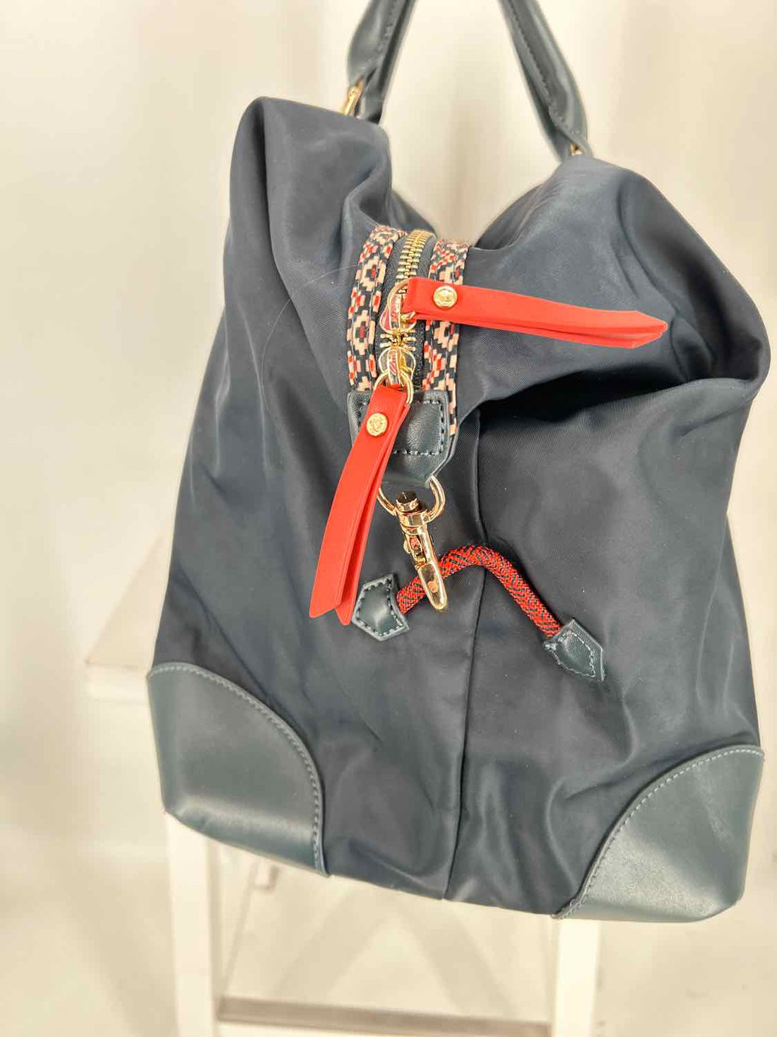 Spartina Navy Nylon Duffel