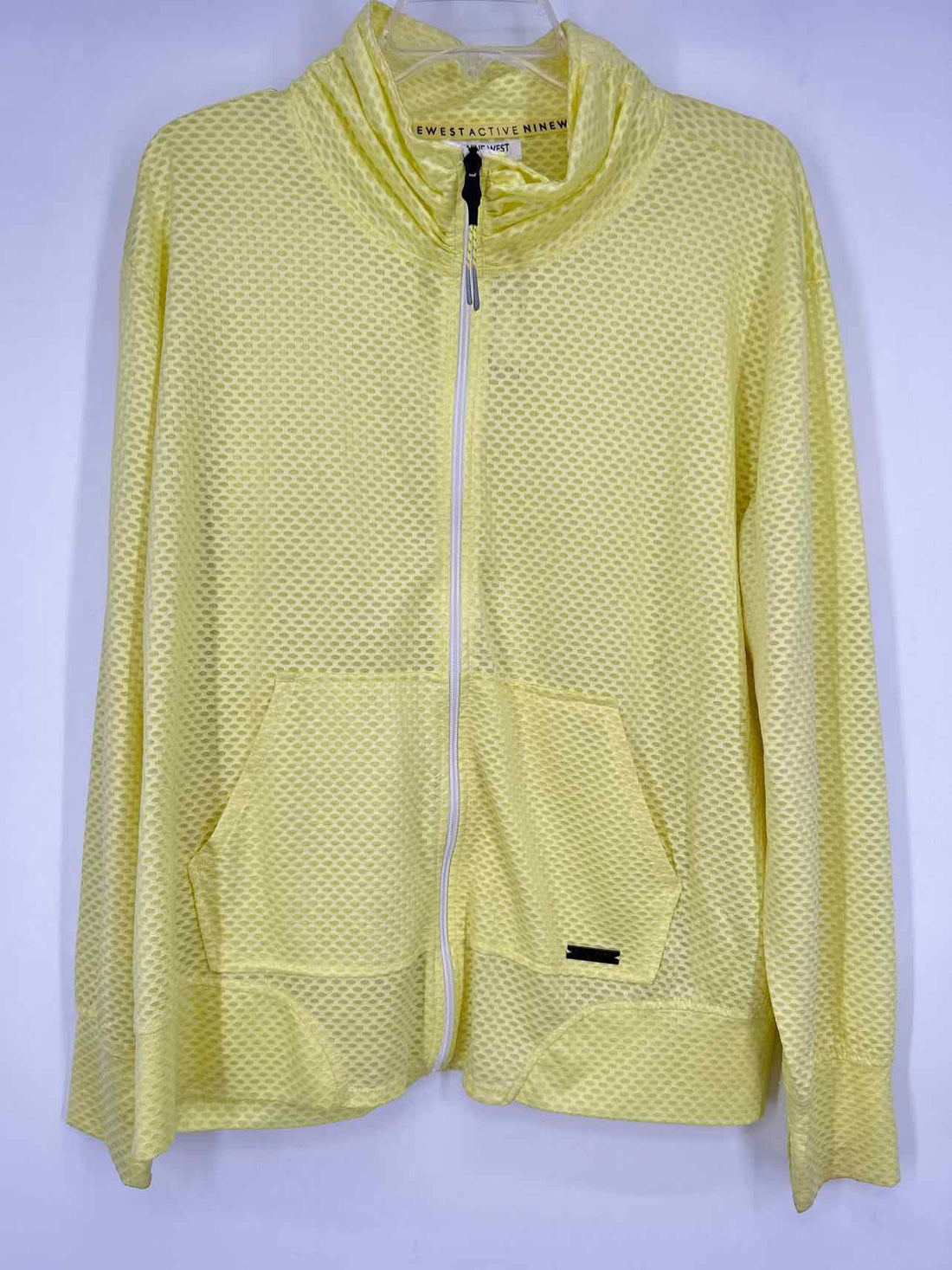 Nine West Active Size L Yellow Active Jacket