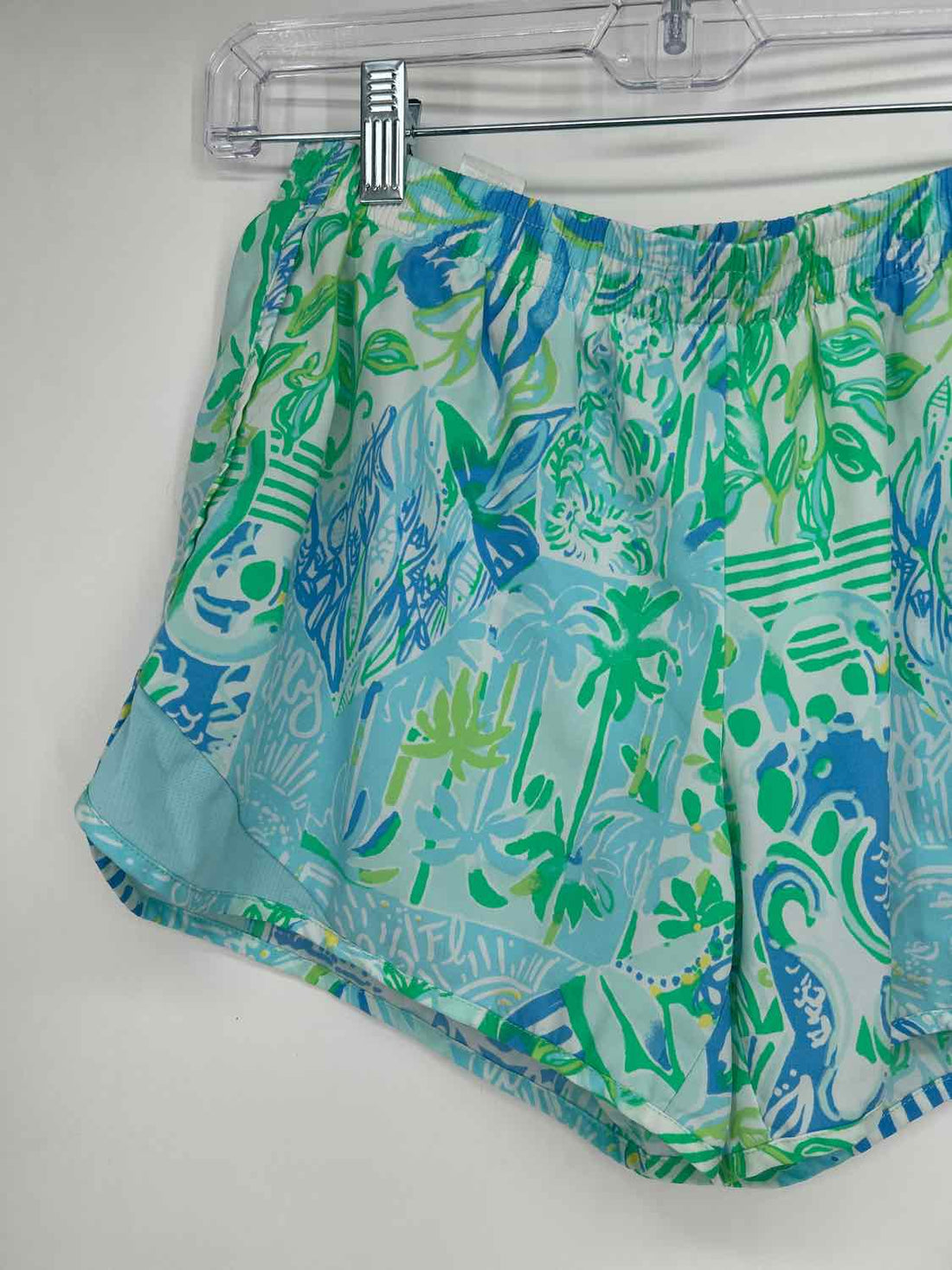 Lilly Pulitzer Size S White Blue & Green Lilly Pulitzer Luxletic Shorts