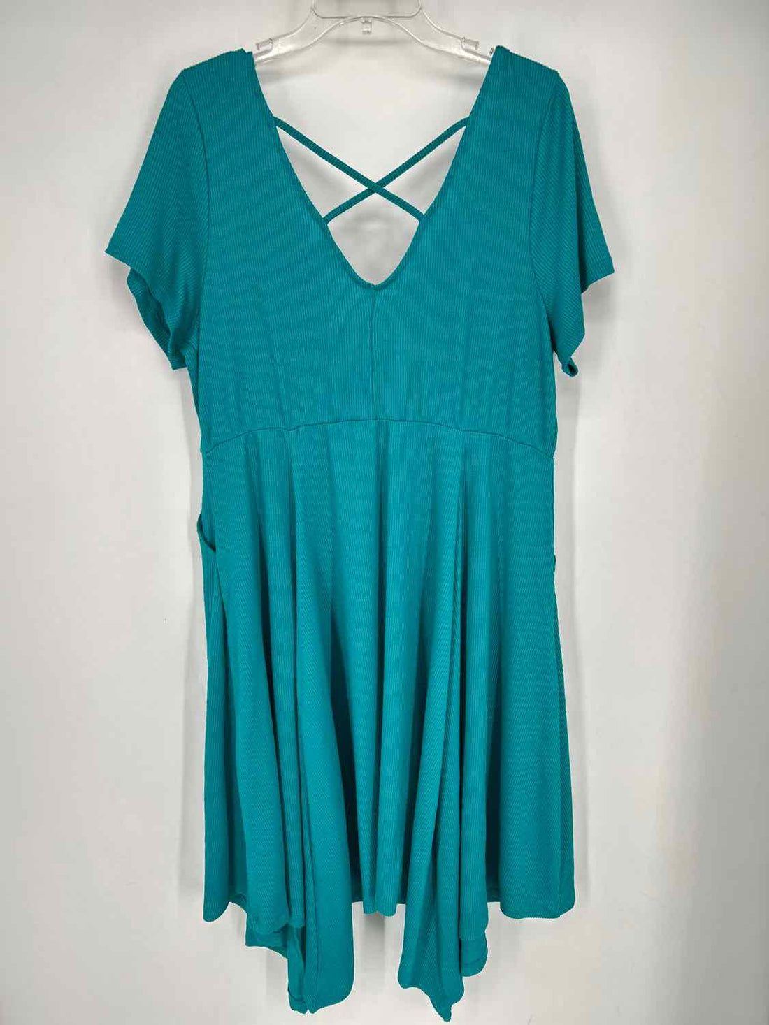 Torrid Size 2X Teal Short Sleeve Dress