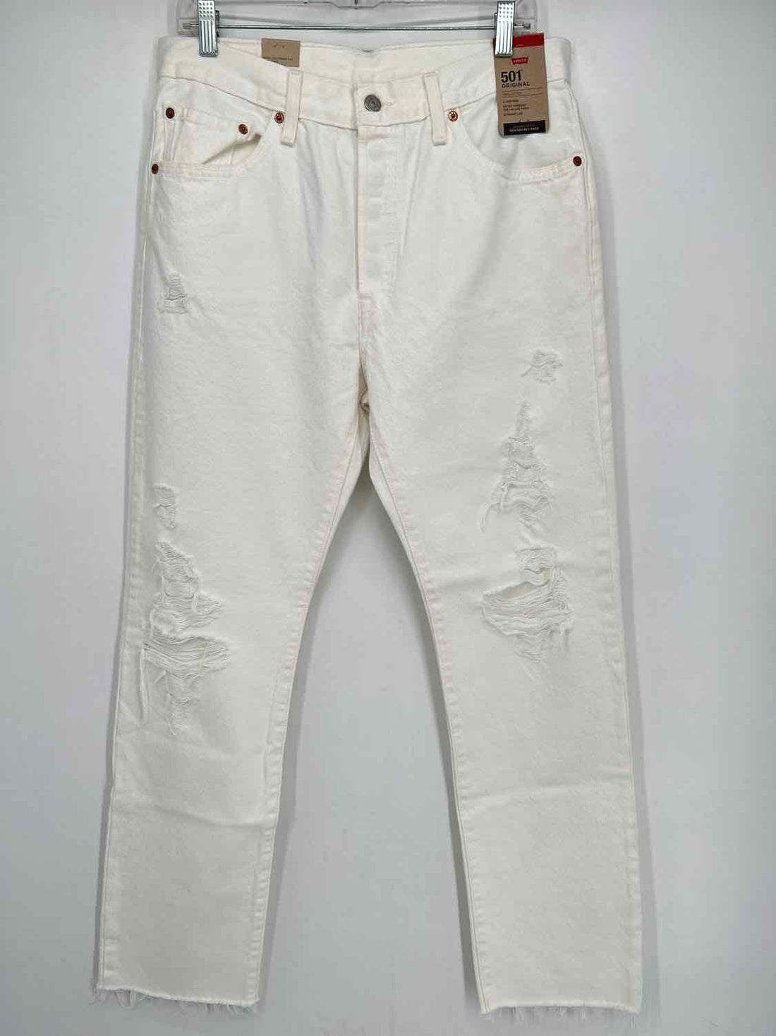 Levis Size 31 White NWT 501 Jeans
