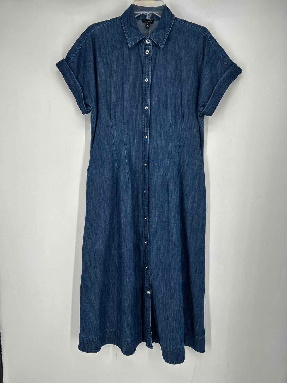 Talbots Size 8 Denim SS Dress