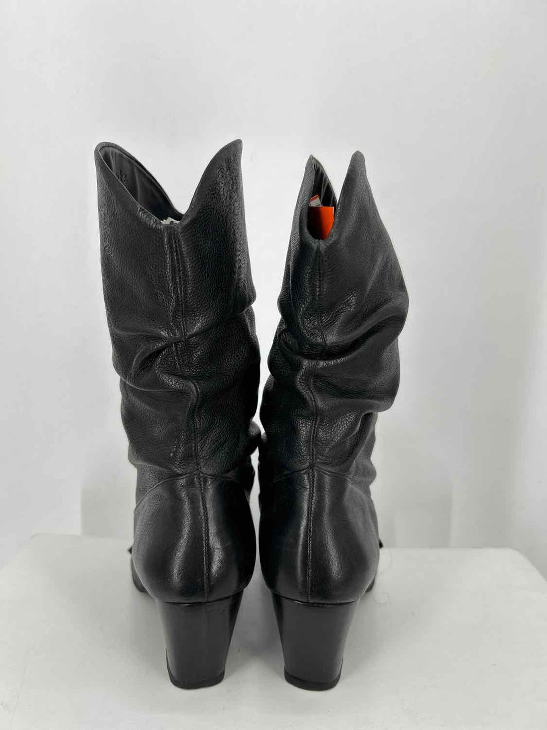 Nurture Women Size 9.5 Black Genuine Leather Mid Calf Boot