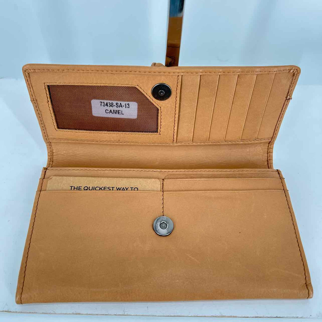Spikes & Sparrows Camel Leather Pre Owned Wallet