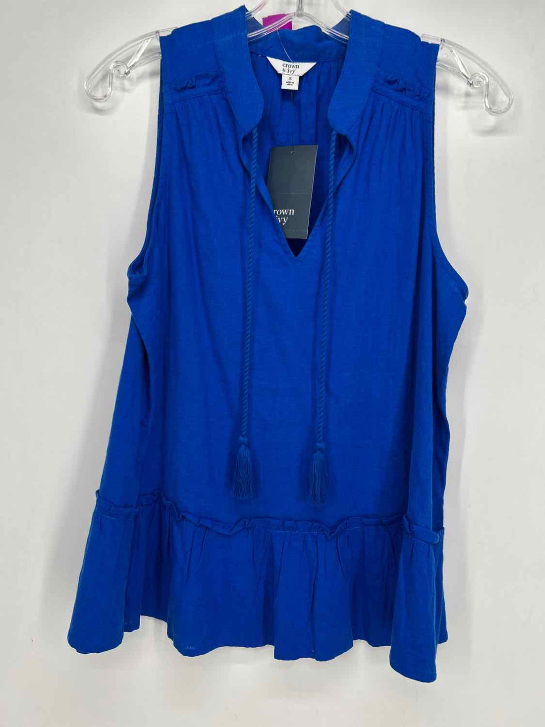 Crown & Ivy Size S Cobalt Blue NWT Sleeveless