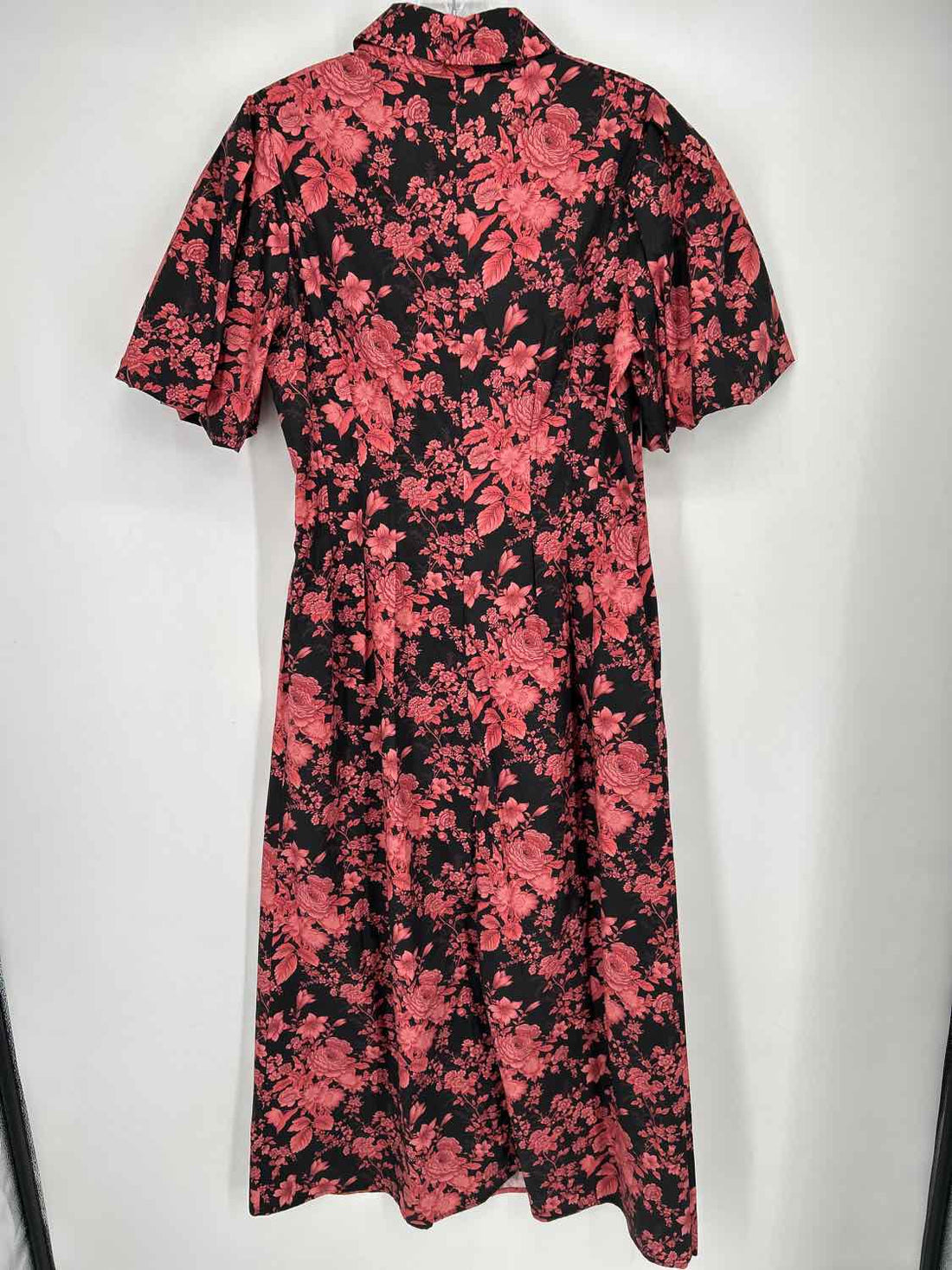 Trish Scully Size M Black & Pink Floral Dress