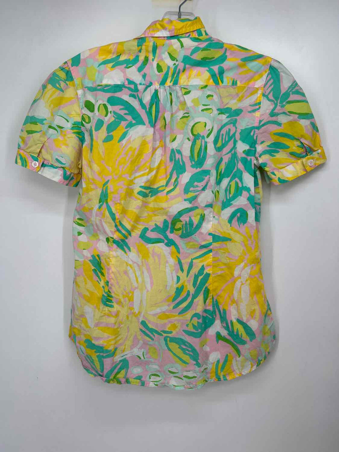 Lilly Pulitzer 6 White pink & green Short Sleeve Lilly Pulitzer Top