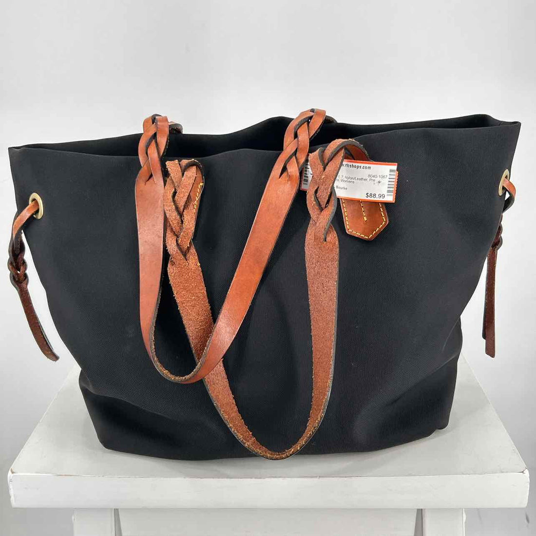 Dooney & Bourke Black Nylon/Leather Pre Owned Tote
