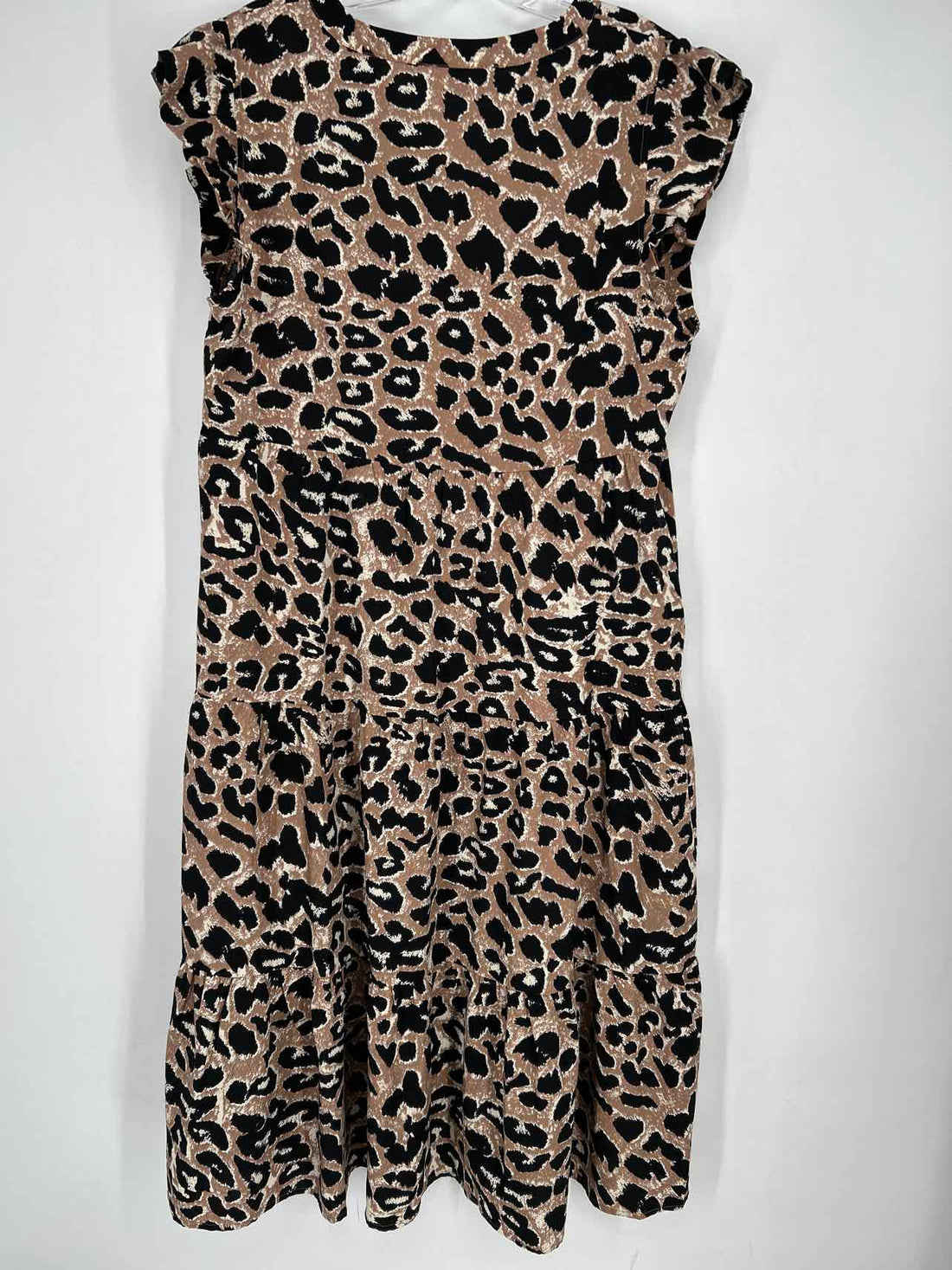 Jodifl Size M Leopard Short Sleeve Dress