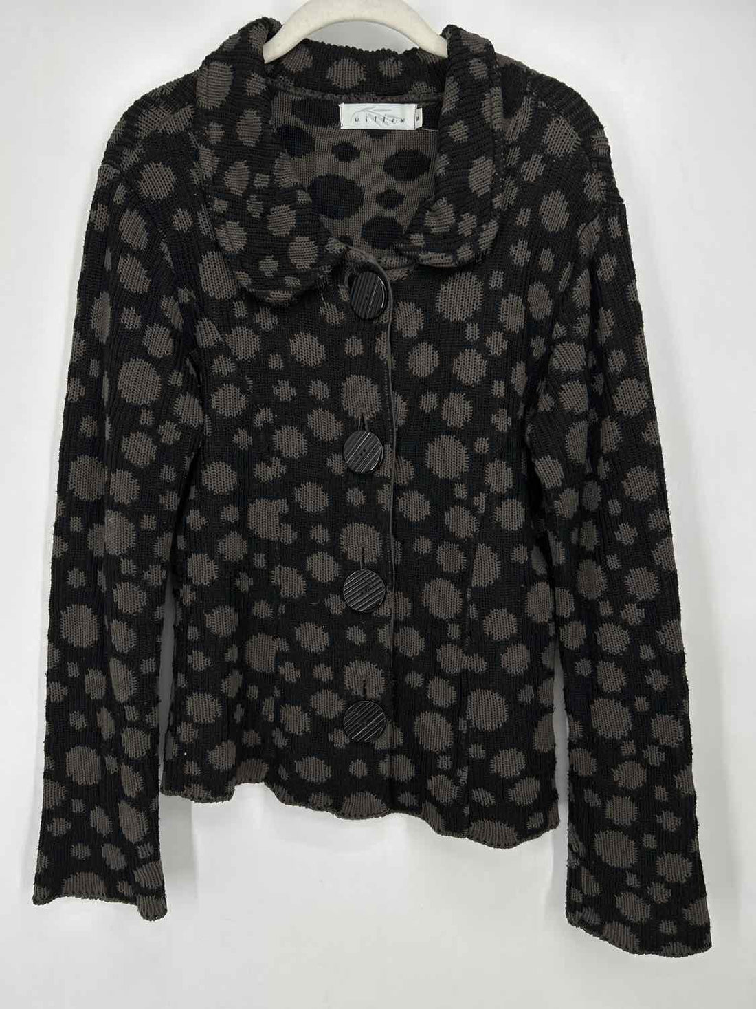 Willow Size S Black & Gray Cardigan
