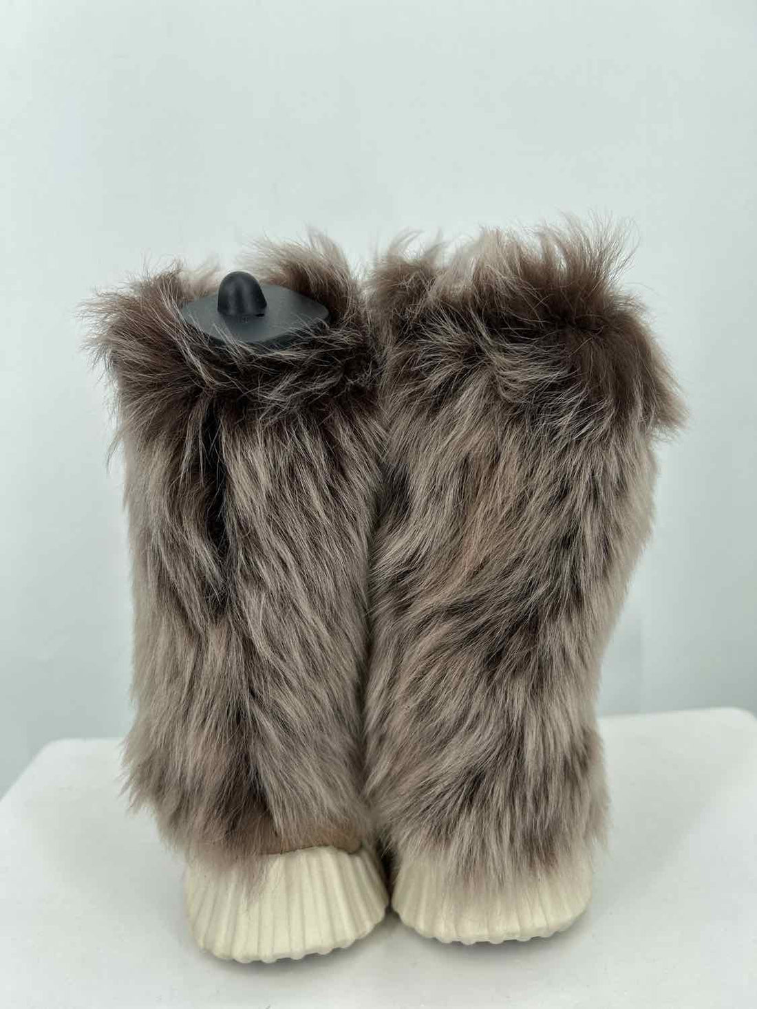 Johnston & Murphy Women Size 9.5 Taupe Faux Fur Mid Calf Boot