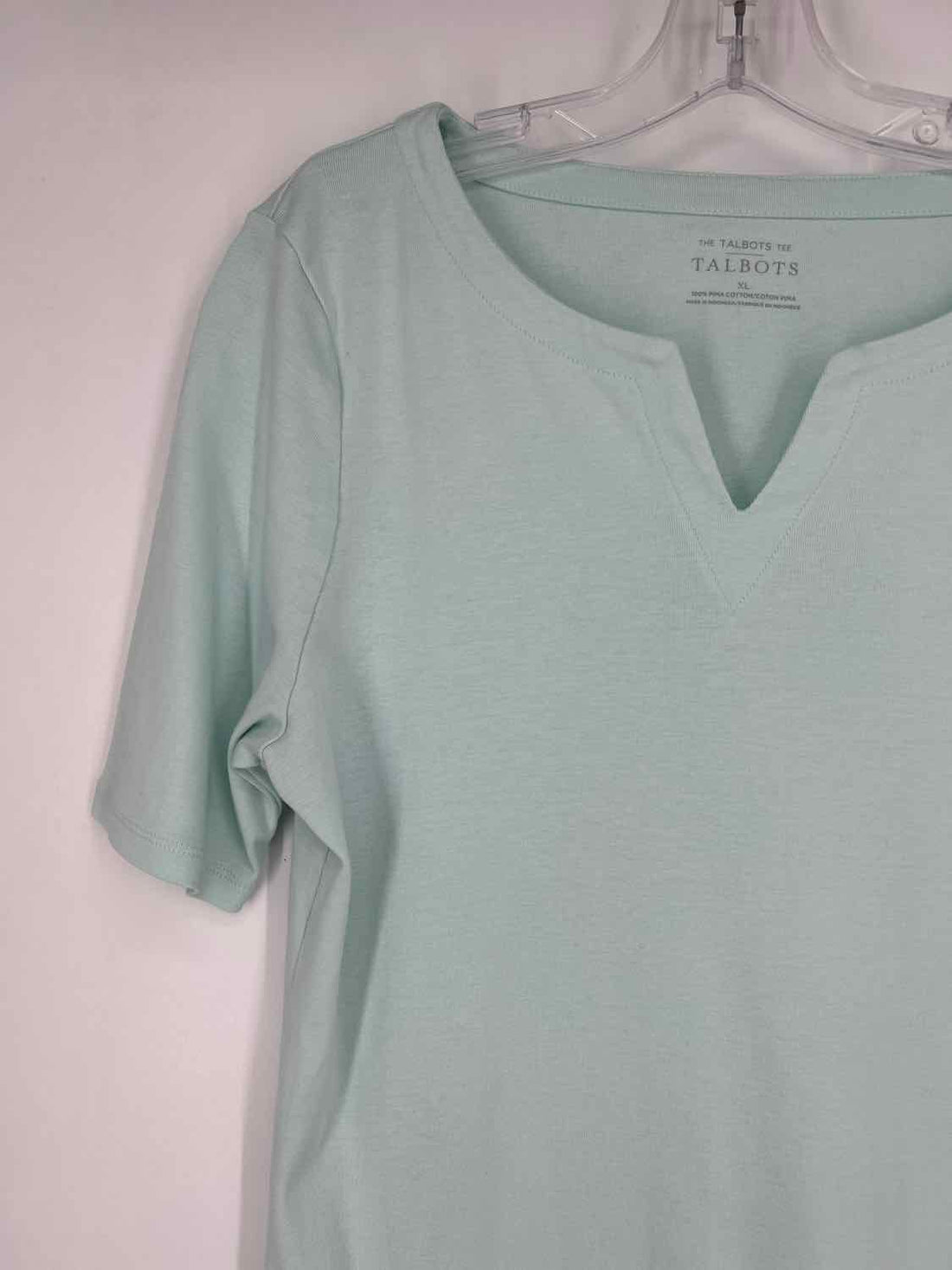 Talbots Size XL Mint Green Short Sleeve