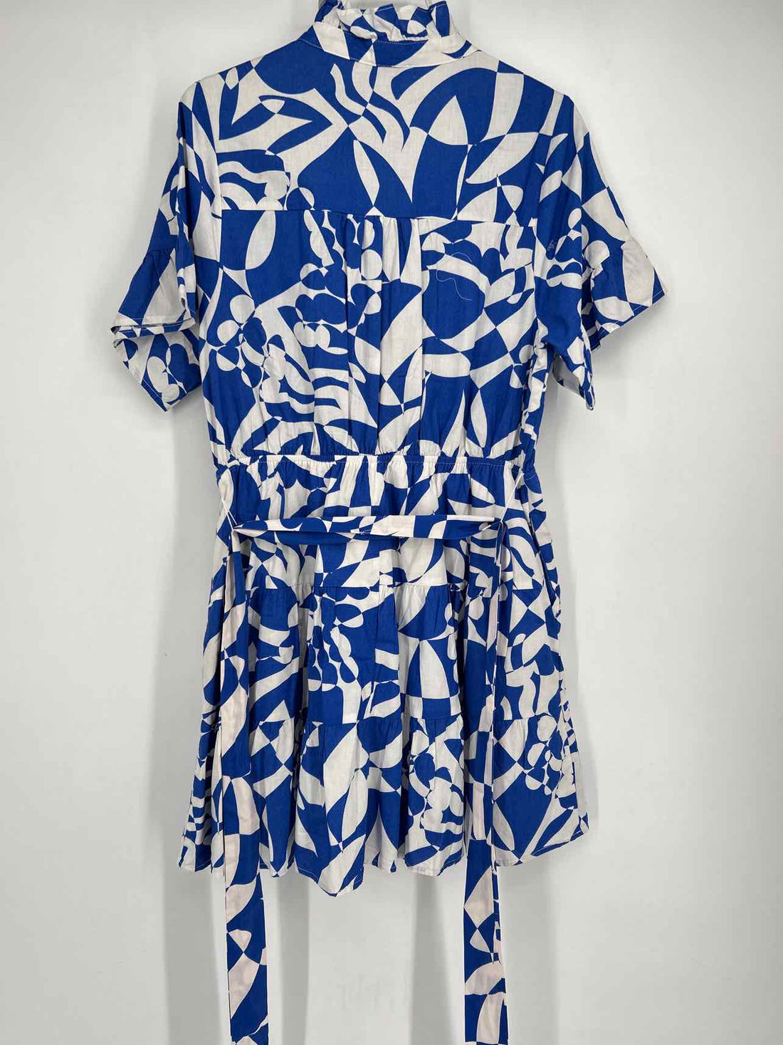 Fate Size L Cobalt Blue & Whit Dress
